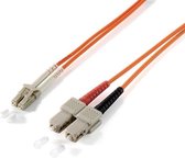 Equip LC/SС 62.5/125μm 1.0m Glasvezel kabel 1 m OM1 SC Oranje
