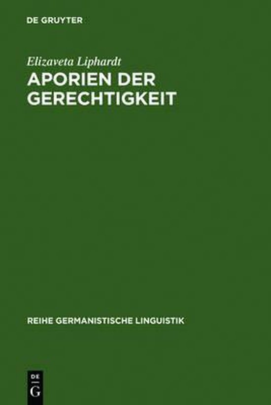 Aporien der Gerechtigkeit - cover