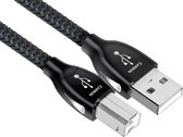 AudioQuest 1.5m Carbon USB A-B, 1,5 m, USB A, USB B, USB 2.0, Mâle/Mâle, Noir