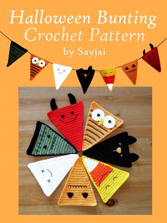 Halloween Bunting Crochet Pattern - cover
