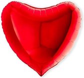Folieballon hart rood (91cm)