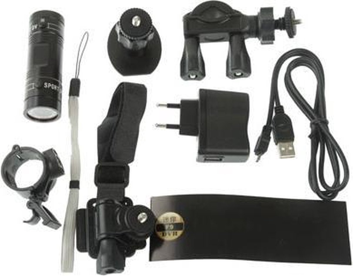 TKMARS Mini Action Cam 1080P Full HD actie waterdichte sporthelm bike helm video camera DVR AVI video camcorder 32 GB TF-kaart ideaal voor klimmen, paardrijden, skiën