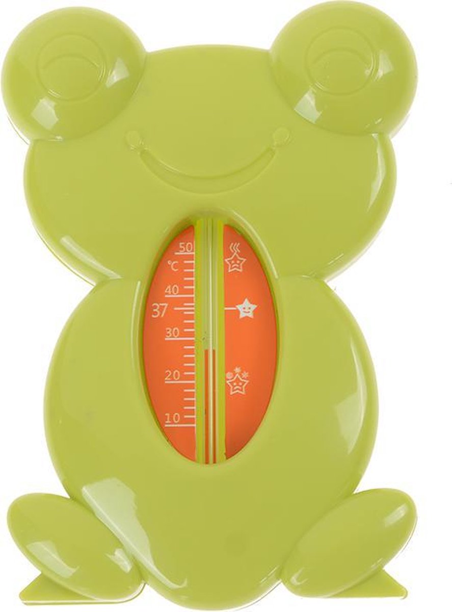 LeuksteWinkeltje badthermometer - Kikker - groen - thermometer bad baby