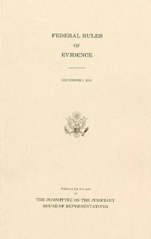 Federal Rules of Evidence 9780160926389 Boeken