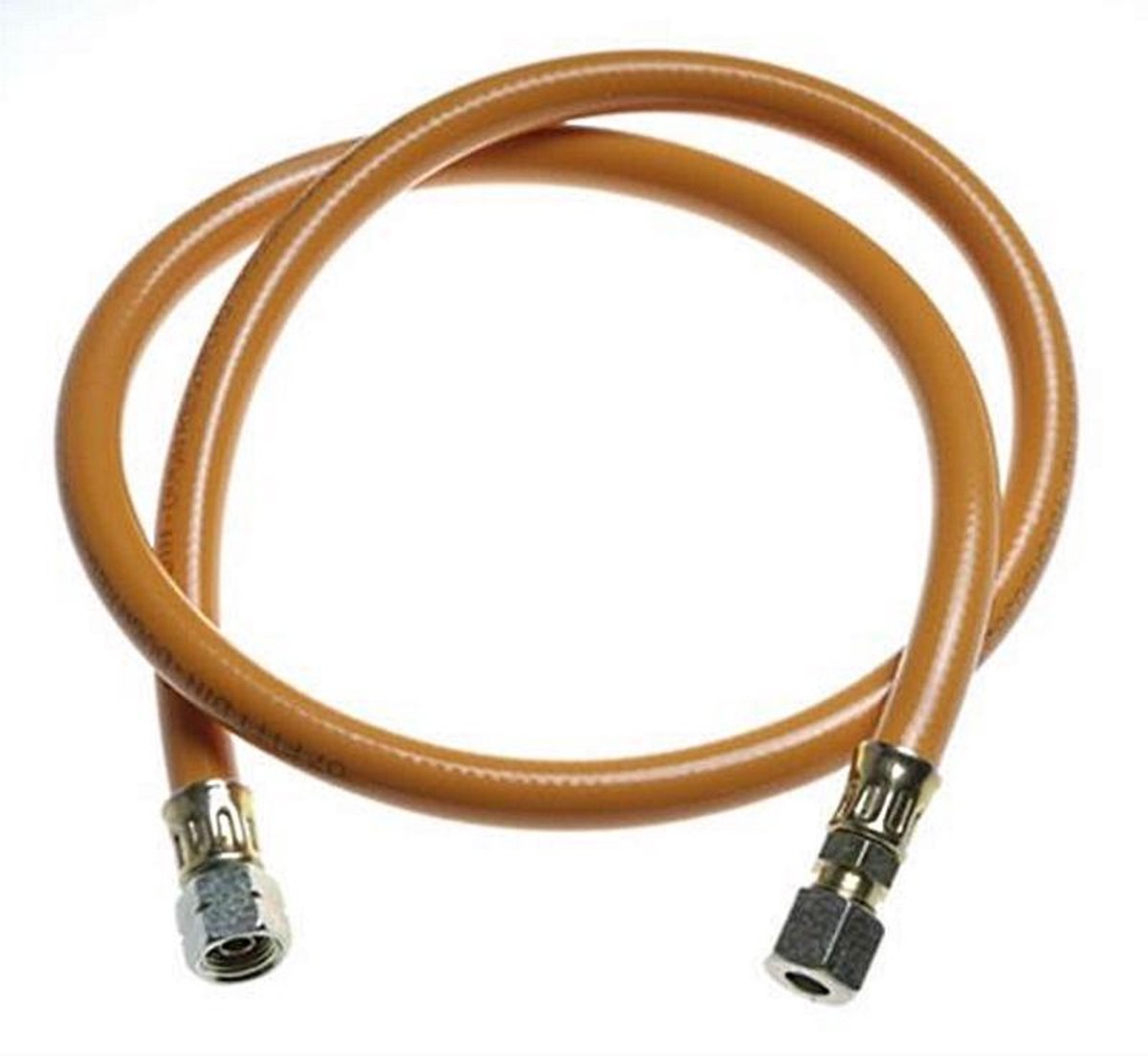 Gasslang pvc 1/4 links x 8 mm knelkoppeling - 1 meter