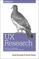 O'Reilly UX Research boek met een tekening van een duif en de tekst 'UX Research Practical Techniques for Designing Better Products'.
