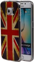 Britse Vlag TPU Hoesje voor Galaxy S6 Edge Plus G928F UK