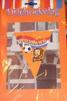 XXL driehoekvlag Holland voetbal leeuw - puntvlag - Holland 90 x 150 cm