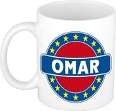 Omar  naam koffie mok / beker 300 ml  - namen mokken