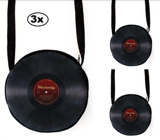 Ga lekker liggen Kabelbaan worm 3x Handtas langspeelplaat - Hand tas elpee vinyl plaat muziek 70s and 80s  disco soul... | bol.com