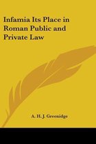 Infamia Its Place in Roman Public and Private Law