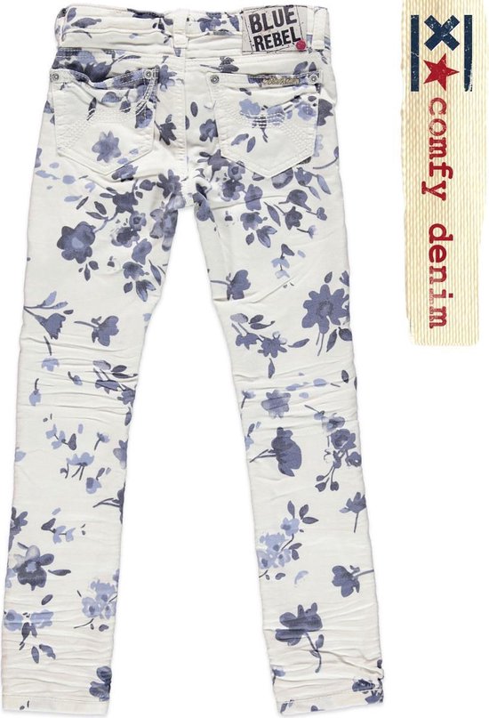 Blue Rebel Jogg Jeans Meisje Wit - Maat 151 | bol.com