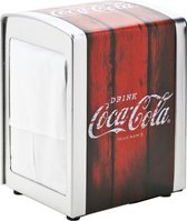 Cosy & Trendy Retro Coca Cola Servethouder - Metaal - 10.1 cm x 9.8 cm x 14.1 cm