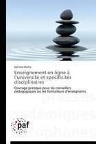 Enseignement En Ligne � L Universit� Et Sp�cificit�s Disciplinaires