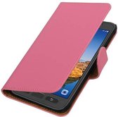 Bookstyle Wallet Case Hoesjes voor Galaxy Xcover 4 G390F Roze