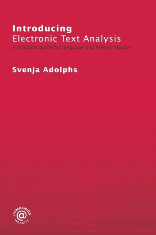 Introducing Electronic Text Analysis - cover