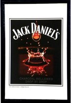 Jack Daniel's - Spiegel met Omlijsting - Drop by Drop - 32x22cm