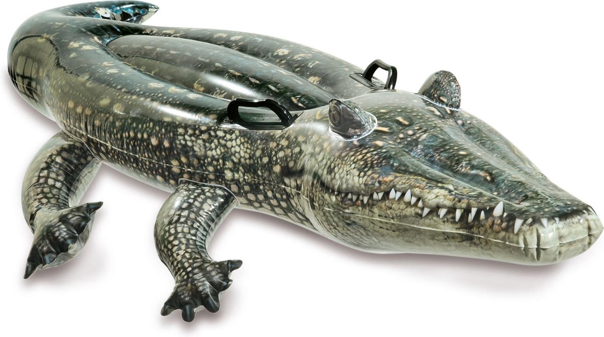 Intex Opblaas krokodil - donker groen