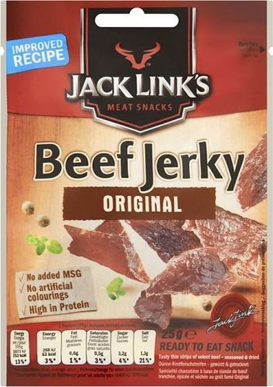 Bol Com Beef Jerky 1x 25gr Original