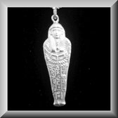 FRaaie zilveren hanger van een Mummie