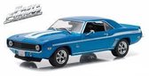 Chevrolet Camaro Yenko 2 Fast 2 Furious blauw/wit 1:43 Greenlight