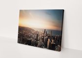 Chicago | Steden | Canvasdoek | Wanddecoratie | 90CM x 60CM | Schilderij | Foto op canvas