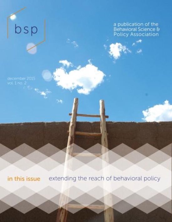Behavioral Science & Policy | 9780815728726 | Boeken | bol.com