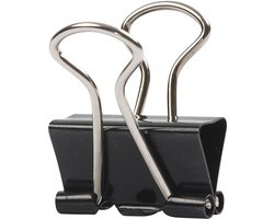 Foldback clips, b: 19 mm, 40stuks