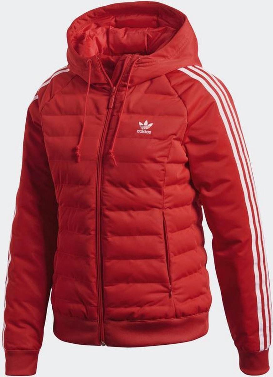 adidas Slim Jacket Sportjas Dames - Real Red | bol.com