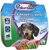 Renske Hond Vers Vlees Maaltijd 100 g - Hondenvoer - Kalkoen&Eend