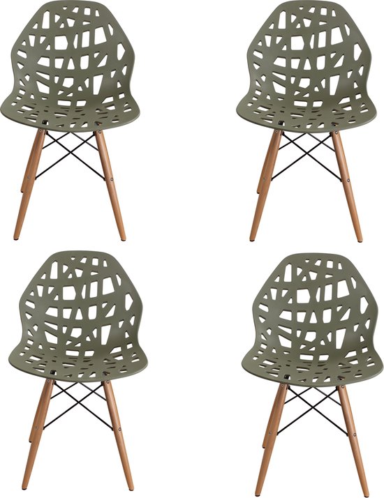DS4U® beech forest stoel - eetkamerstoel - kunststof kuipstoel - design  stoel -... | bol.com