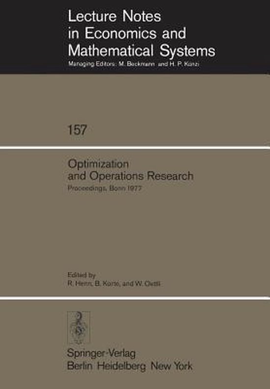 Optimization and Operations Research - cover