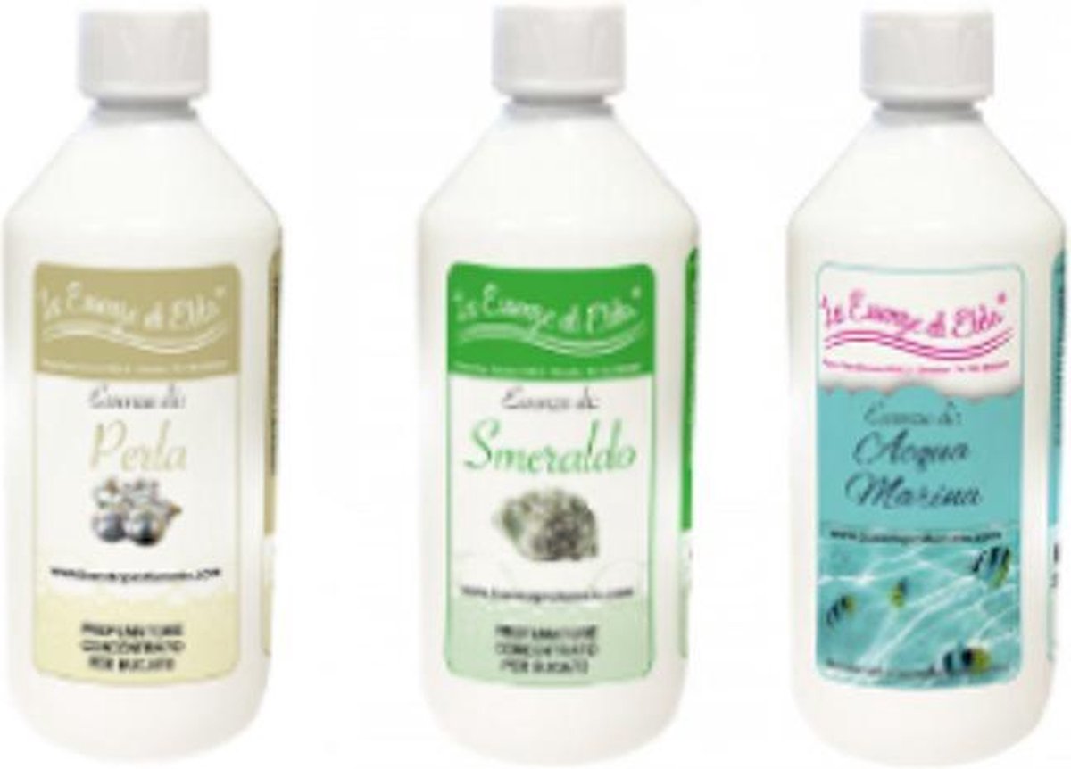 Goedkoopste Wasparfum / Parfumwas set 3x500ml Smeraldo&Perla&Aquamarina