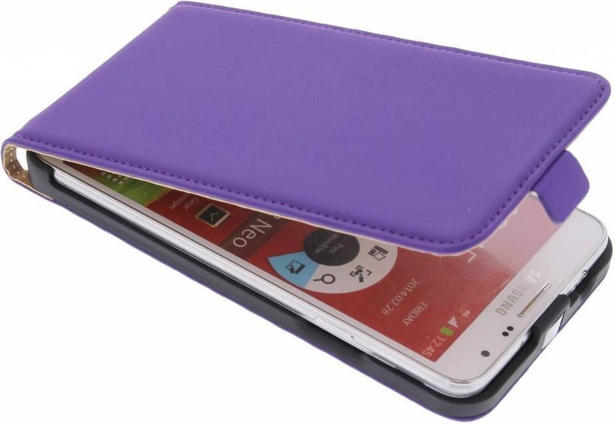 Mobiparts - paarse premium flipcase - Samsung Galaxy Note 3 Neo
