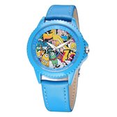 Blauw Horloge Striptekening - Kinderhorloge - Kids Horloge