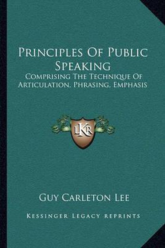 Principles of Public Speaking - cover