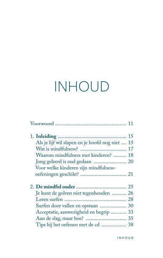 Titelpagina 'Inhoud' van 'Stilzitten als een kikker'.