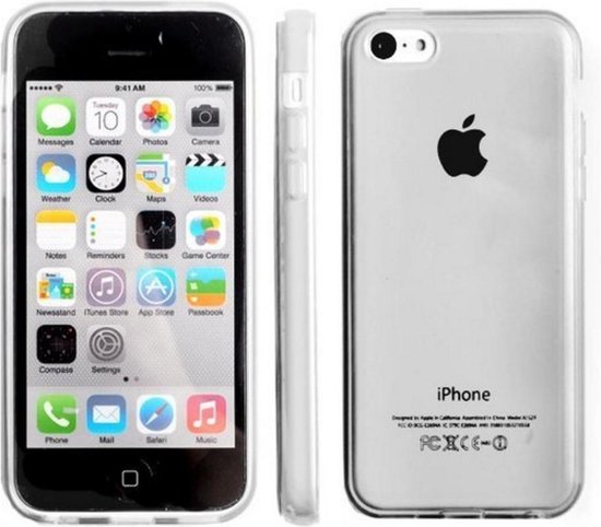 achterstalligheid Plantage Richtlijnen Gel Silicone Case Hoesje met achterkant Transparant voor Apple iPhone 5C |  bol.com