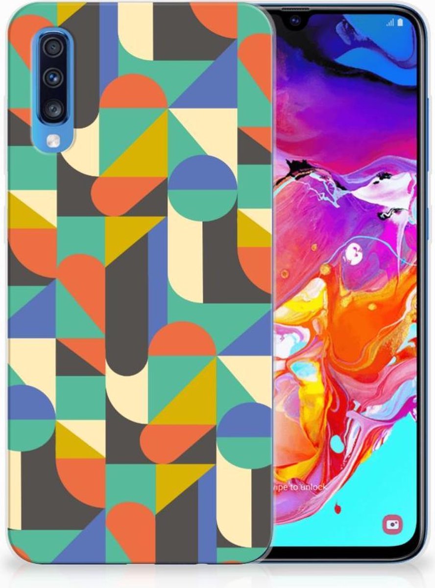Samsung Galaxy A70 TPU bumper Funky Retro