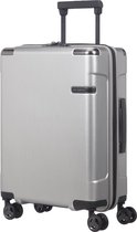 Samsonite Evoa Spinner Handbagage koffer 55 cm - Brushed Silver