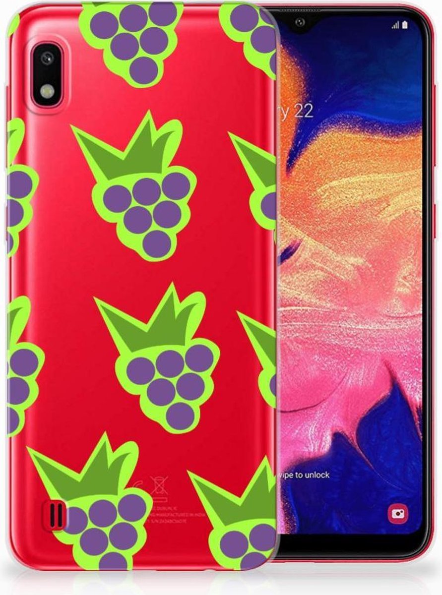 Back Cover voor Samsung Galaxy A10 Siliconen Case Druiven