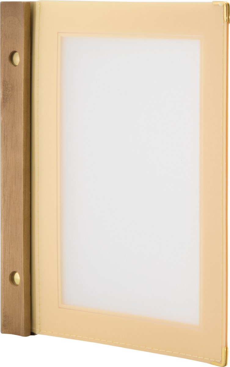 Securit® Menukaart | Menukaart map A5 Houten - Beige