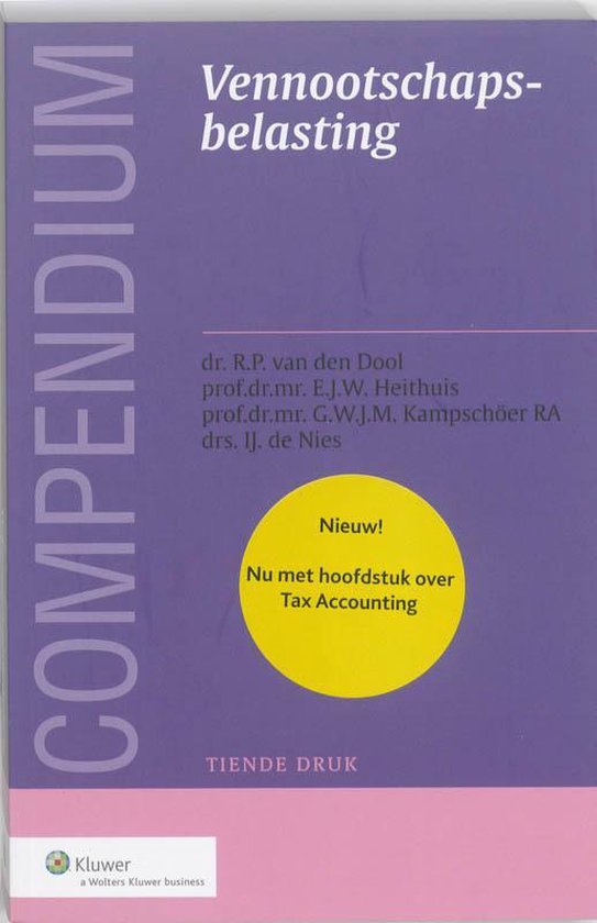Compendium vennootschapsbelasting - cover