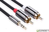 3.5mm Jack male to 2RCA male cable metal connector 1.5M