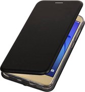 BestCases.nl Zwart Premium Folio leder look booktype smartphone hoesje voor Huawei P8 Lite 2017