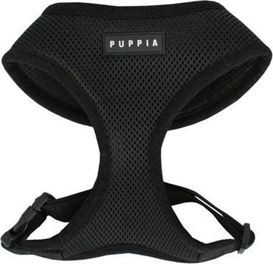 Puppia Hondentuig – XS – borstomvang 25-36 cm – Zwart