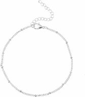 Fako Bijoux® - Enkelbandje - Enkelsieraad - Ringetjes - Zilverkleurig