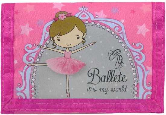 Ballet Ballerina - Portemonnee - 12 x 8 cm - Roze