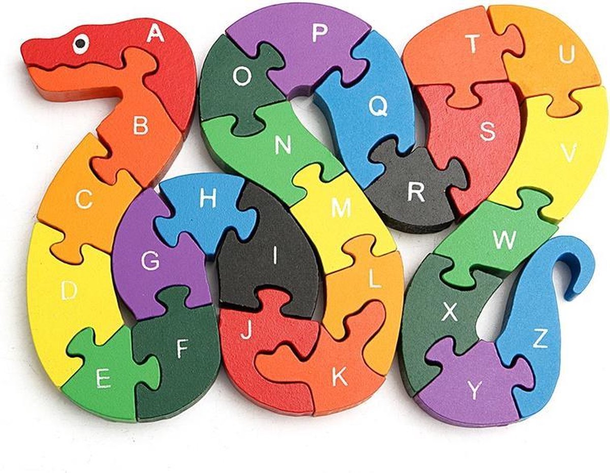 Puzzel slang, cijfers en letter