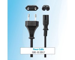 Budget 2 Meter Euro naar C7 Voedingskabel – Geschikt voor PlayStation 5, Laptops en Audioapparatuur